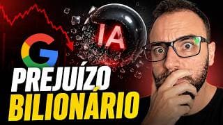 GOOGLE no VERMELHO!🚨A Bolha da IA Estourou e ninguém está vendo 
