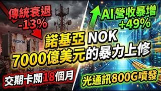 7000億美元 AI 基建狂潮！Nokia (NOK) 獲利指引暴力上修，但進場存股前小心這 3 大「隱藏地雷」！
