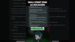 Wall street tema la inflación #trading