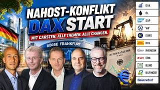 Nahost-Konflikt mit Carsten: DAX, Öl, SAP, VW, Euro, DHL, Infineon, Eon, Bund, Bilfinger, Beiersdorf