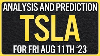 Tesla Stock Price Analysis | Tesla Stock Prediction | Signals and Key Levels for Friday August 11th