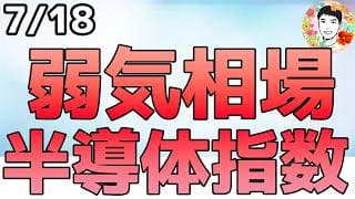 半導体指数が高値から20％下落で弱気相場入り！台湾株は調整局面へ！【7/18 米国株ニュース】