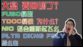 美股趋势分析｜大盘要回调了么？FUBO暴涨 TDOC暴跌 是为何？ NIO还会起飞么？ PLTR DKNG FSLY 怎么走？ Palantir Draftkings｜美股投资入门｜美股投资2021