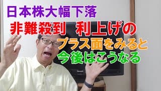 非難殺到日銀利上げをプラス面を見ると今後はこうなる、みなさんはどう思いますか？