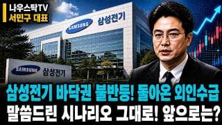 [삼성전기] 삼성전기 바닥권 불반등! 돌아온 외인수급 말씀드린 시나리오 그대로! 앞으로는? #삼성전기