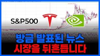 방금 발표된 뉴스, 시장을 뒤흔듭니다 (테슬라 엔비디아 SPY 로켓랩 알파벳 애플 SOXL 오라클 마이크론
