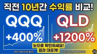 QQQ와 QLD, 직전 10년간 수익률 비교! 어떤 상품을 선택해야할까?