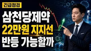 [삼천당제약 주가 전망] 경구용 인슐린 기대보다 22만원 지지선 #삼천당제약주가전망 #삼천당제약목표가 #삼천당제약
