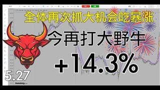 你是不是感到难以置信？万里挑一的“明灯”，😆再次抓暴涨，我抓过的第一大涨幅，日内再打大野牛，归功于我10来年的功底，恭喜大家🎉
