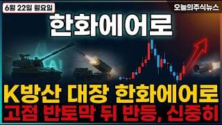 [한화에어로스페이스 주가 전망] 방산 대장주 한화에어로! 고점 반토막 뒤 반등! #한화에어로스페이스주가전망 #한화에어로스페이스목표가 #한화에어로스페이스