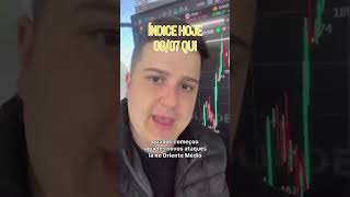 Índice HOJE PARA ONDE VAI?  | Mercados Calmos, Irâ x EUA, Quinta 09/07
