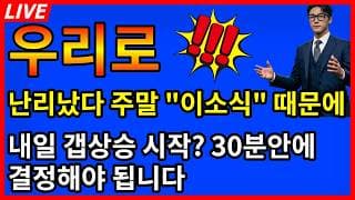 [우리로 주가전망] 주말에 이소식때문에 난리났다 내일 갭상승으로 시작하나? 30분안에 결정?