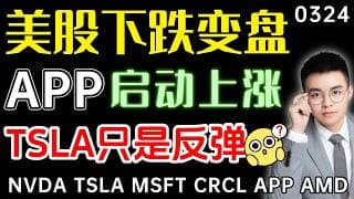 【app 股票】美股下跌变盘，这里是低点吗？左侧的奖励，APP启动上涨！特斯拉反包止跌，但大概率还是反弹！ ｜ app 技术分析 ｜ tsla 技术分析 ｜ btc 加密货币