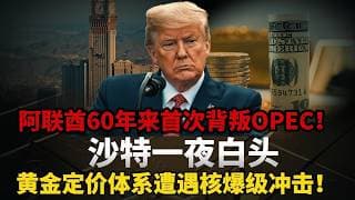 阿联酋撕毁60年契约退出OPEC+！沙特一夜白头，背后藏着击穿美元命脉的核爆级真相，黄金正迎来历史性重估！#黄金#白银