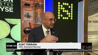 Standard Nuclear CEO Kurt Terrani Reveals What’s Next for Firm Following IPO
