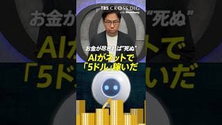 お金が尽きれば"死ぬ"　AIがネットで「5ドル」稼いだ #ai #中川雅博 #crossdig #tbs