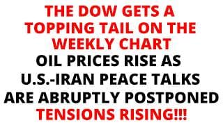 Middle East Tensions Rising: Oil Prices Rise as U.S-Iran Peace Talks are Abruptly Postponed