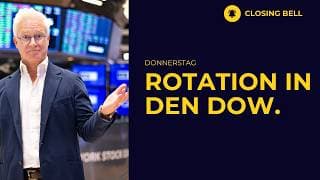 Dow Jones fast 1000 Punkte hoch. Gewinnmitnahmen nur in heißen Sektoren.
