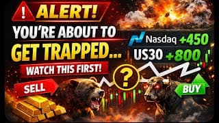  YOU’RE ABOUT TO GET TRAPPED… WATCH THIS FIRST! US30,NASDAQ AND GOLD! IRAN AND AMERICA 