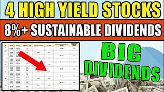 4 Undervalued High Yield Stocks With Safe Dividends!