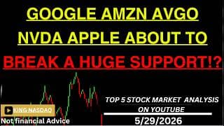 GOOGLE AMZN AVGO NVDA APPLE ABOUT TO BREAK A HUGE SUPPORT!? What About QQQ NASDAQ Sp500? charts ?