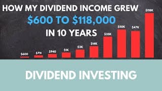 How my dividend income grew from $600 to $118,000 in 10 years