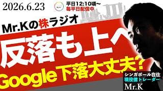 【反落】Googleの急落とメモリ株のATH
