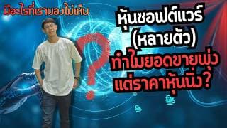 หุ้น Softwere "ทำไมยอดขายพุ่งแต่ราคาหุ้นนิ่ง? มีอะไรที่เรามองไม่เห็น