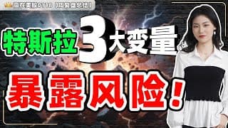 #股票|#Serena|#赢在美股|特斯拉三大核心风险变量最新披露，事关未来走势！#TSLA