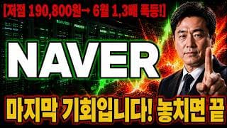 [NAVER 주가 전망] 매집층 직하단.. 무조건 "이 가격"부터 마지막 반등입니다! 놓치면 끝 #NAVER주가전망 #NAVER목표가 #naver