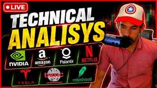 LIVE TECHNICAL ANALISYS, 7 / 16 / 2026: AMAZON, SPY, QQQ, AMAZON, NVDA, MICRON, NETFLIX, PALANTIR !!