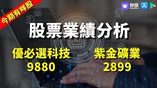 【今期有咩股】優必選科技 9880｜紫金礦業 2899｜股票分析 | 李慧芬Stella｜港股2024｜秒投StockViva