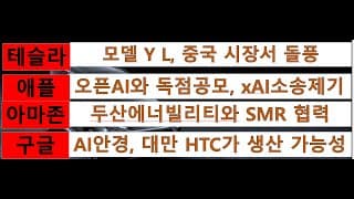 [News] 테슬라(Tesla), 애플(Apple), 아마존(Amazon), 구글(Google)
