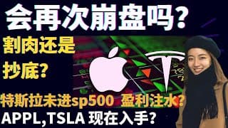 还会崩盘吗？特斯拉抄底？特斯拉和苹果领跌，可以买了吗？