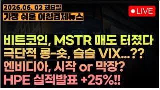 슬슬..... VIX인가...??ㅣHPE, DELL에 이어 또 다시 실적급등!!ㅣ[아침뉴스&미국시황] #260602