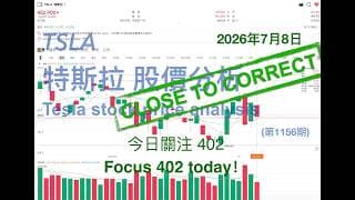 TSLA 特斯拉 股票价格走势的分析 2026年7月8日（第1156期） #Tesla #K线技术分析