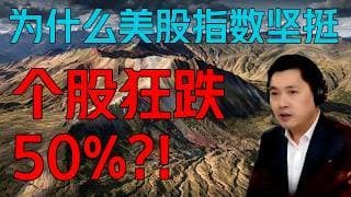 为什么美股指数坚挺，个股狂跌５０％？！（101期）