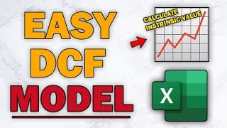 FREE & EASY Discounted Cash Flow (DCF) Model In EXCEL - How To Make & Use To Analyze Stocks