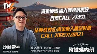博芯片ai相關股反彈 981 Call 29053/20291 古天后:恒指留意十天線支持｜雷神 Lino｜Tasty Warrants 2026-07-07