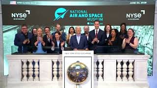 The NYSE welcomes Smithsonian’s National Air and Space Museum to celebrate its 50th anniversary!