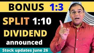 Dividend Stocks? 👑 Bonus Share + Share Split June 2026 | Share market