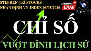 🔴VN-INDEX 08/05/2026: Chỉ số vượt đỉnh lịch sử nhờ King Kong - Cổ phiếu tạo đáy
