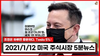 [미국회계사의 미국주식 뉴스] 2021.01.12 - 테슬라(tsla), 노드스트롬(jwn)