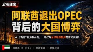 【宏观独家】阿联酋退出OPEC背后的大国博弈：从"七姐妹"到多极乱战，一场改写全球能源格局的世纪豪赌！