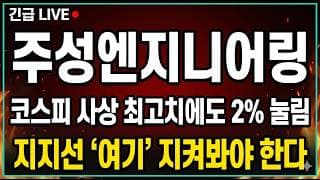 [주성엔지니어링 주가전망] 코스피 사상 최고치에도 2% 눌림? 원익IPS·한미반도체 주목 ! 지금 지지선 "여기" 지켜봐야 합니다.