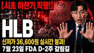 [HLB 주가 전망] 리보세라닙 삼수째! 신저가 36,600원의 진짜 의미 #HLB