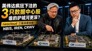 英伟达疯狂下注的 3 只数据中心股谁的护城河更深？neocloud 三强深度拆解：NBIS, IREN, CRWV