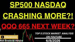 SP500 NASDAQ CRASHING MORE?! QQQ 665 NEXT WEEK? - apple Tesla msft meta google stock market charts