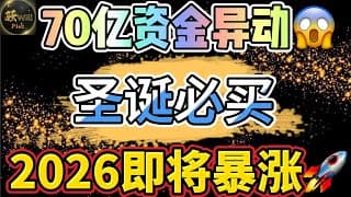 美股投资｜最后一期视频!必买股票布局2026年.70亿资金异动.CRWV META NVDA TSLA分析｜美股趋势分析｜美股期权交易｜美股赚钱｜美股2025