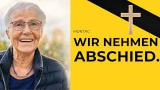 Abschied von meiner lieben Mutter